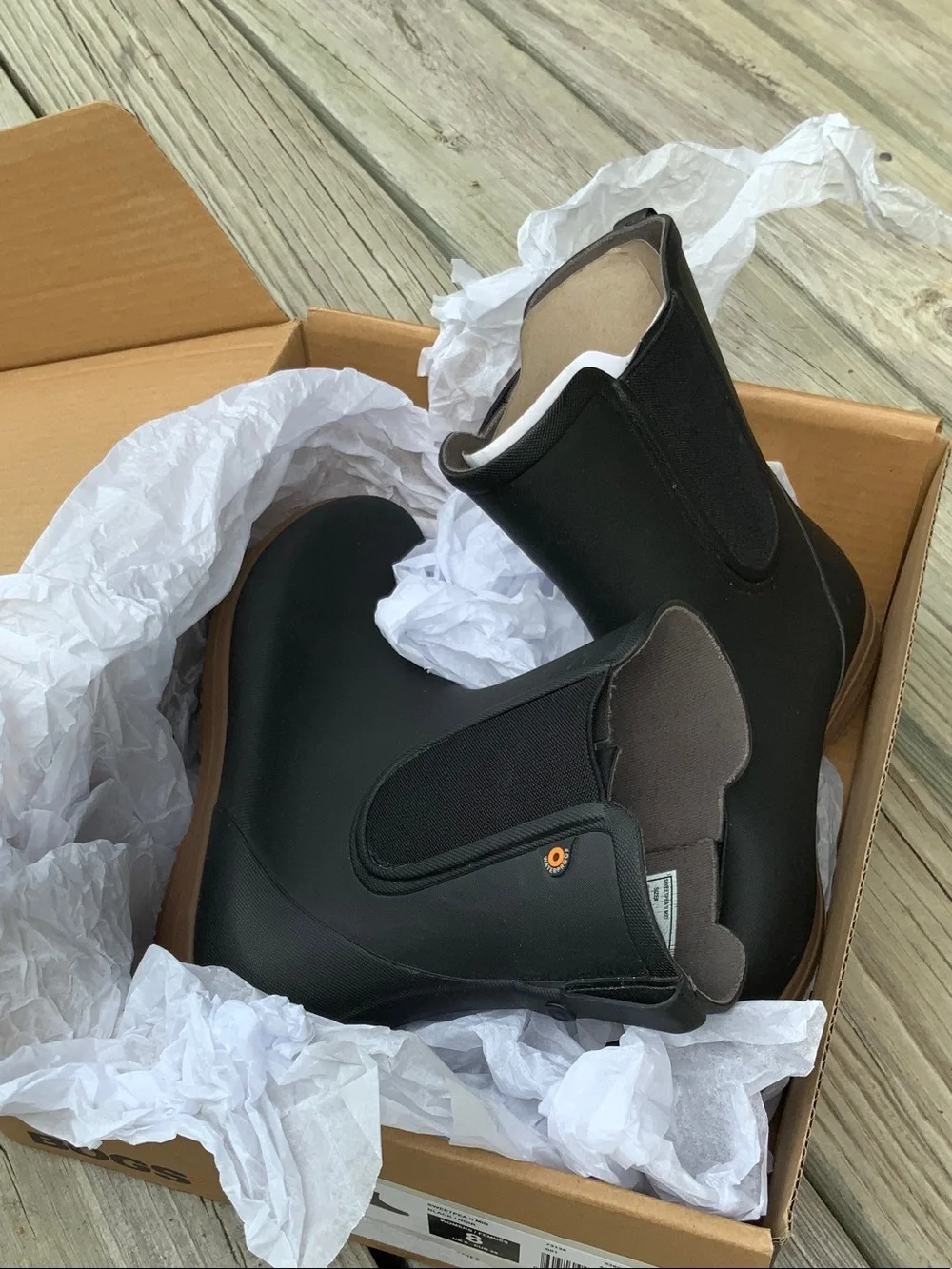 Bogs Black Sweetpea Mid Rain Boots Womens 8